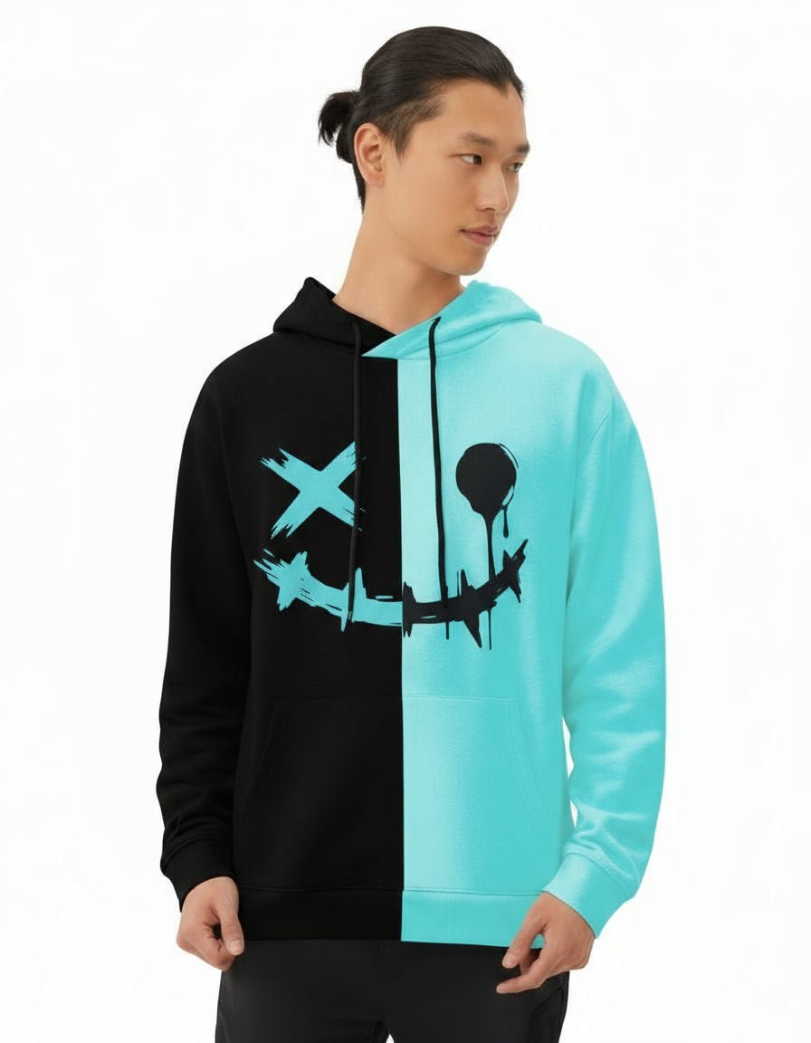 Cotton Printed Full Sleeves Mens Hoodie - DARK JINN