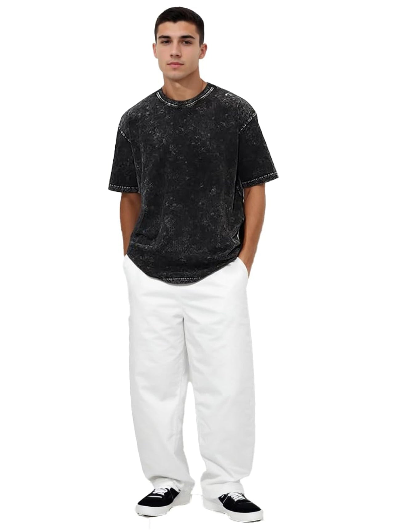 Acid Washed Oversized "Black" T-Shirt