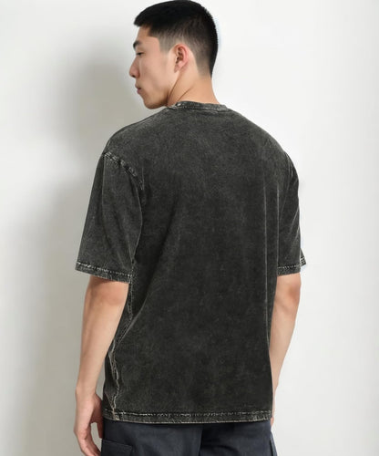 Acid Washed Oversized "Black" T-Shirt