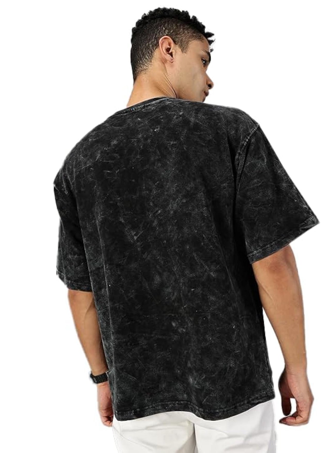 Acid Washed Oversized "Black" T-Shirt - DARK JINN