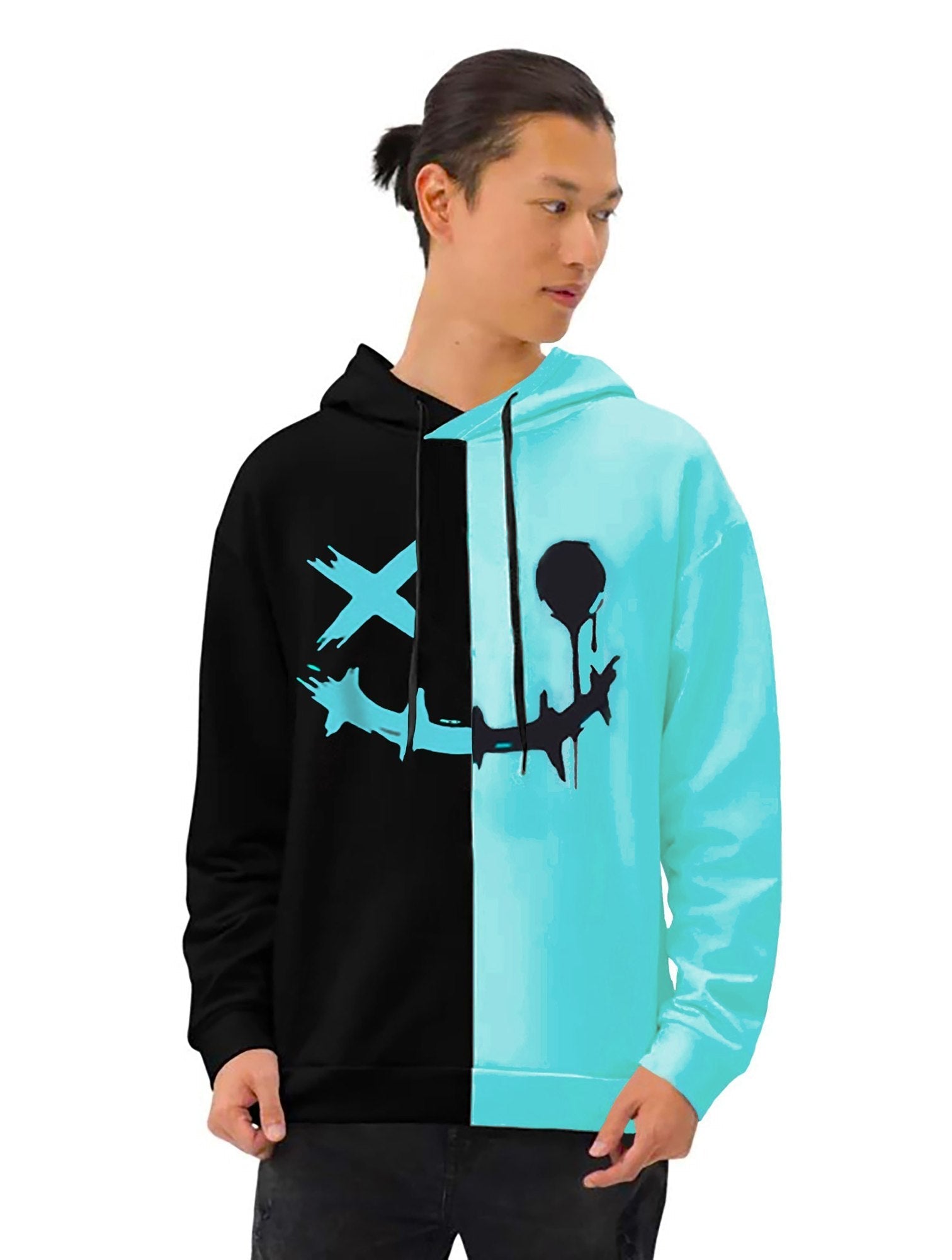 Cotton Printed Full Sleeves Mens Hoodie - DARK JINN