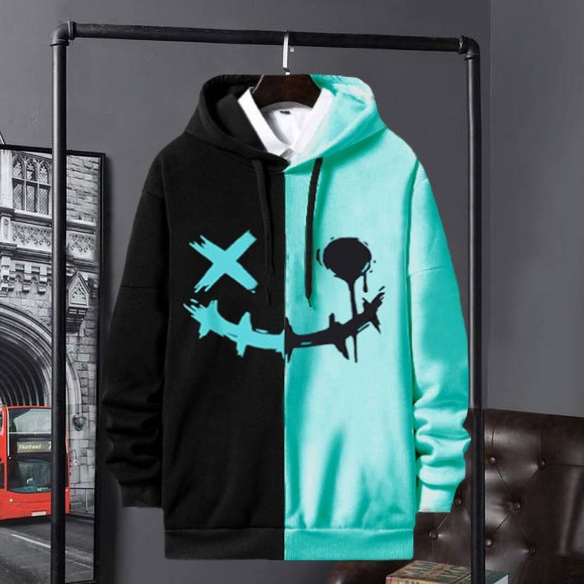 Cotton Printed Full Sleeves Mens Hoodie - DARK JINN