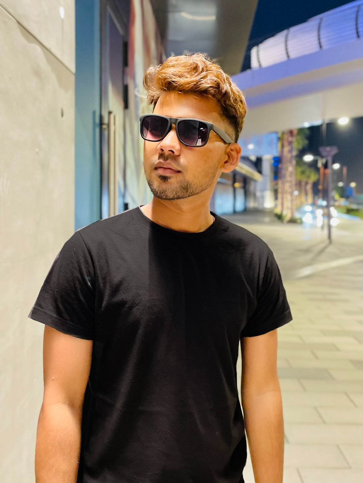 Round Neck Black Plain T-Shirt
