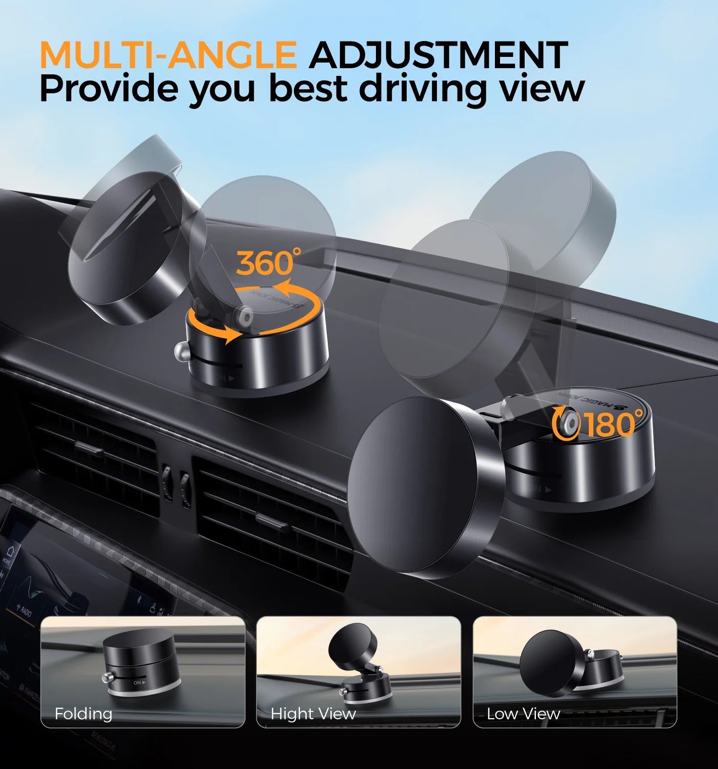 The Ultra-Portable N52 Vacuum Magnetic Phone Bracket