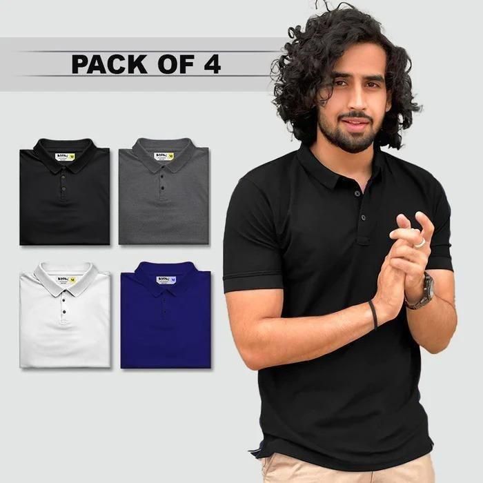 Pack of 4 Polo T-Shirt - DARK JINN