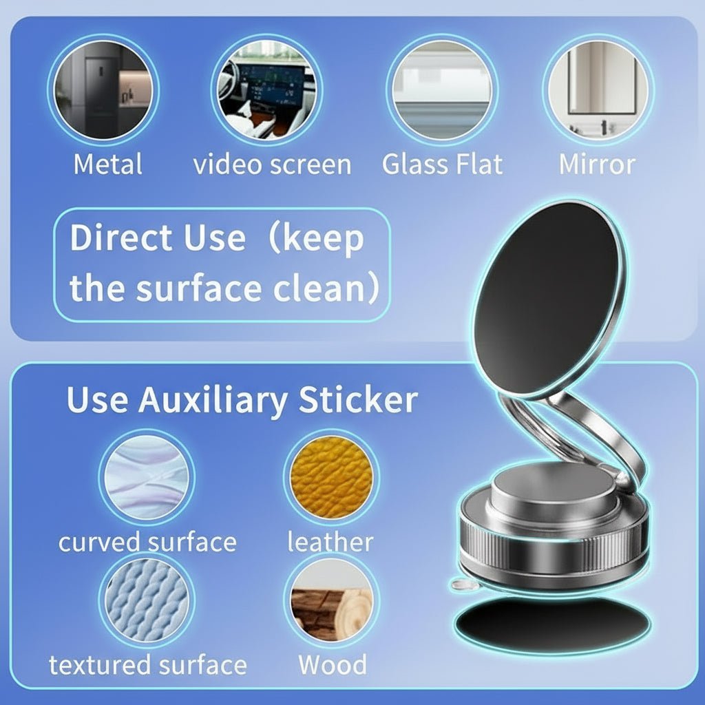 The Ultra - Portable N52 Vacuum Magnetic Phone Bracket - DARK JINN